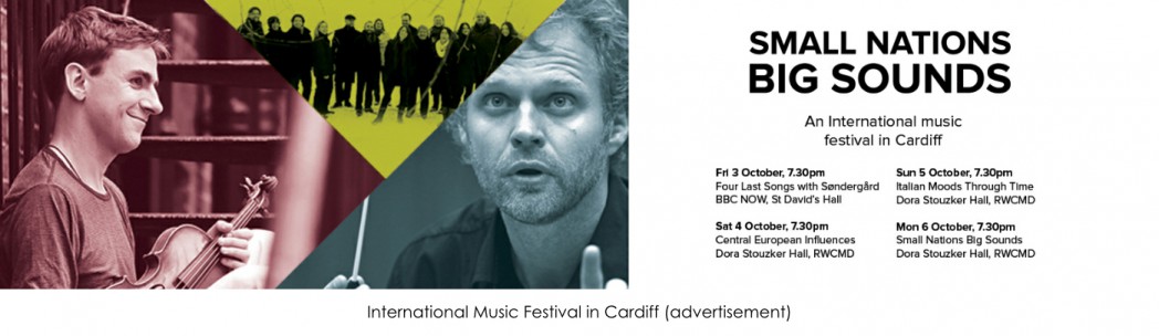 International Music Festival in Cardiff advertisement large