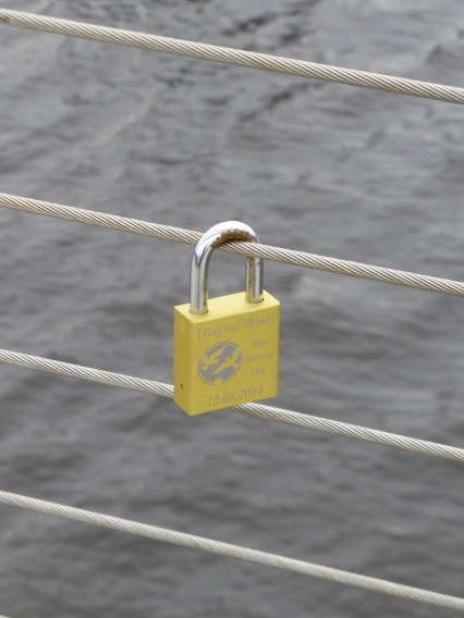 Love Lock in Swansea (photo: Richard Porch)