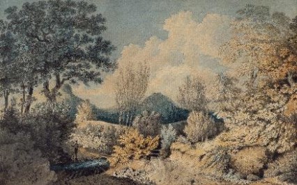 Thomas Jones (1742-1803), The Southern Extremity of Carnedde Mountain in Radnorshire, 1795, LLGC/NLW