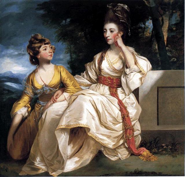 Portrait of Hester Thrale and her daughter by Joshua Reynolds c.1777 