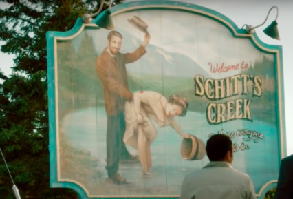 Schitt's Creek town sign