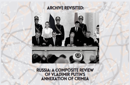 Russia Crimea Redux: Putin's Annexation of Crimea